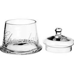 Bombonera De Vidrio C/Tapa Y Pie