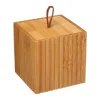 Bote P/Algodones De Bambú 9x9x9Cm