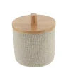 Bote para algodones efecto malla natural