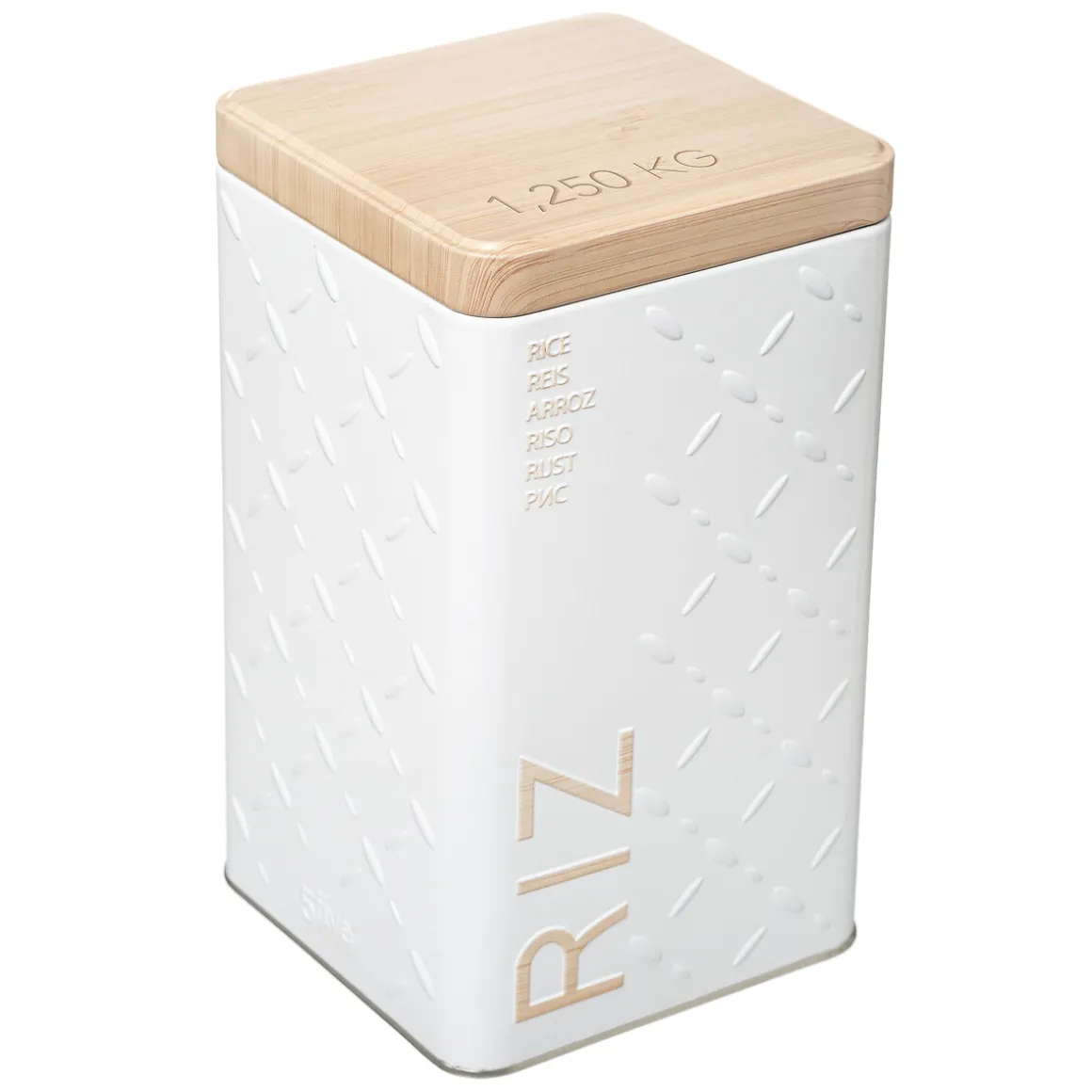 Bote P/Arroz Scandi 10.5x10.5x18.5Cm