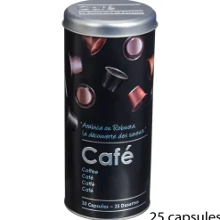 Bote P/Capsulas Café Metálica C/Diseño
