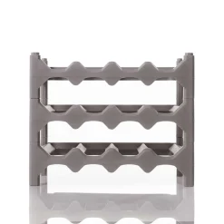 Botellero para 12 botellas gris pardo