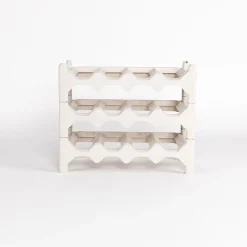 Botellero para 12 botellas beige