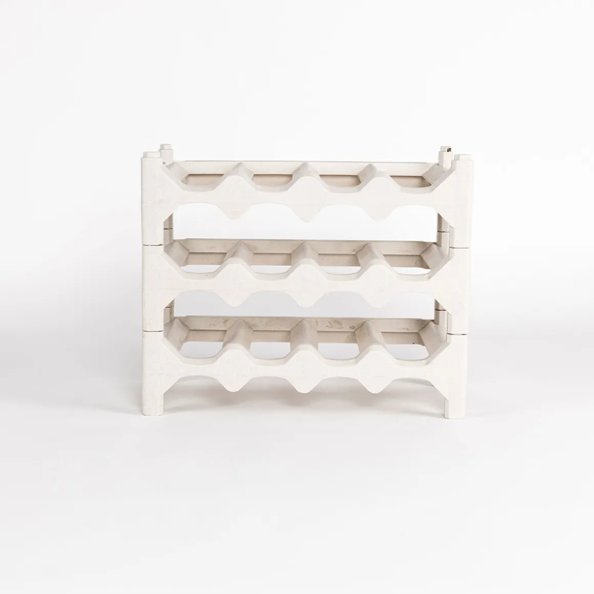 Botellero para 12 botellas beige