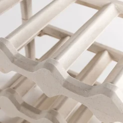 Botellero para 12 botellas beige