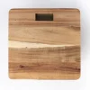 Báscula electrónica en madera de acacia