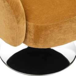 Butaca EDITH con pelo bouclé ocre