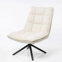 Butaca Mel Giratoria Tejido Crudo