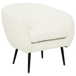 Butaca SOLARO blanco de pelo