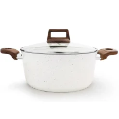 Cacerola Stonebright C/Tapa Vidrio 24Cm