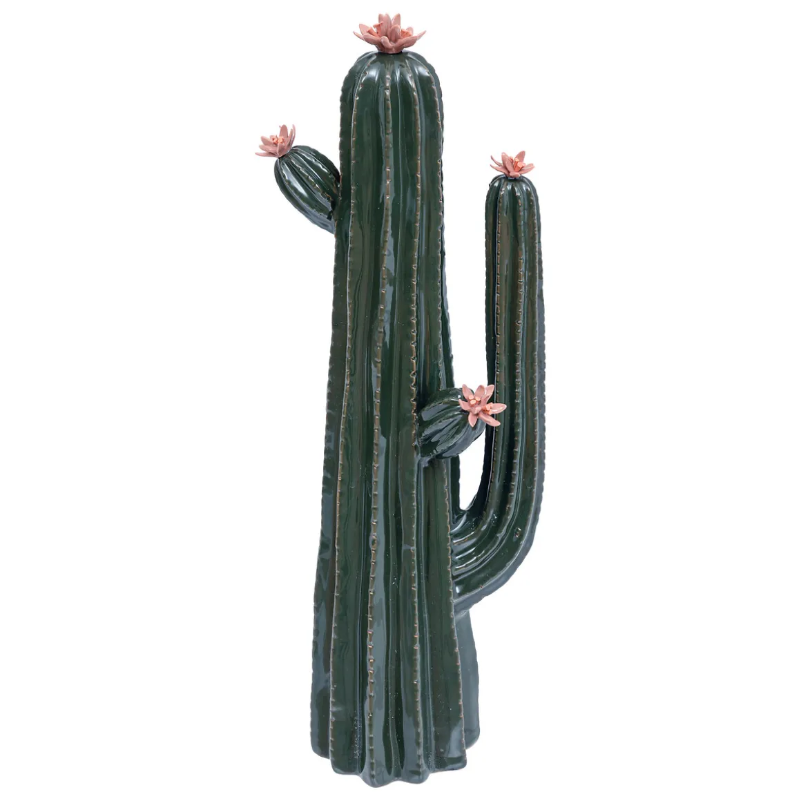 Cactus Decorativo De Cerámica 40cm