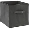 Caja Almacenaje Terciopelo Gris 31x31Cm