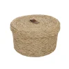 Caja ARIANNA beige de rafia 23cm