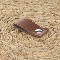 Caja ARIANNA beige de rafia 23cm