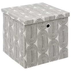 Caja de almacenaje con estampado 31x31cm