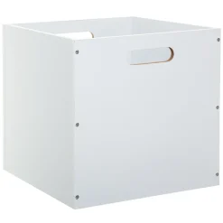 Caja de almacenaje madera blanca 31x31Cm