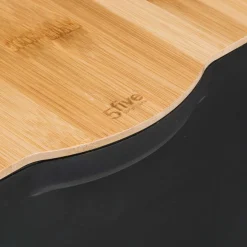 Caja de almacenaje negar c/tapa de bambú 6.5l