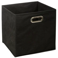 Caja De Almacenaje Negro 31x31x31Cm
