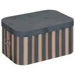 Caja de almacenaje rayas de cartón