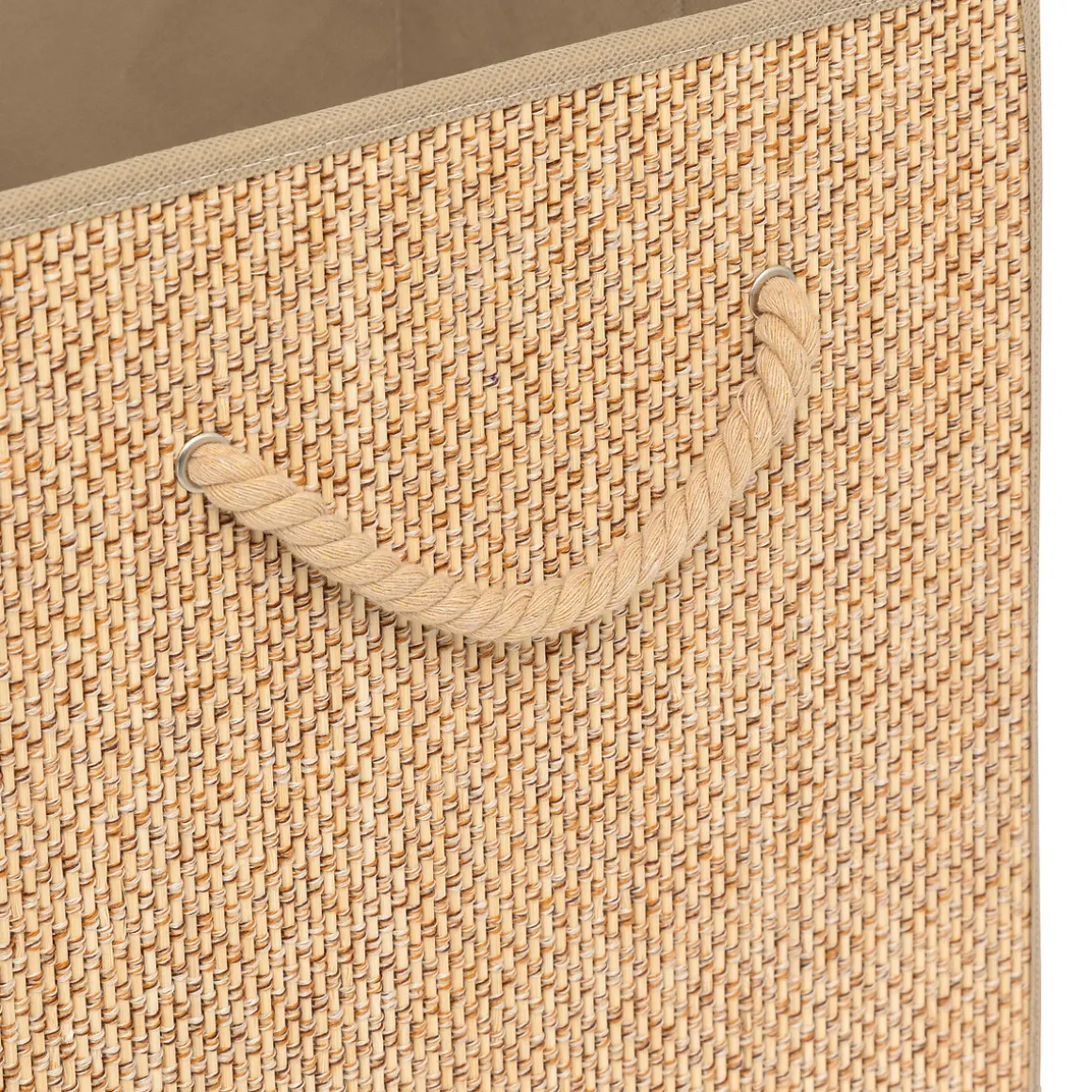 Caja de almacenaje STEMY beige 31x31cm