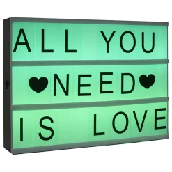 Caja De Luz Con Mensaje A4 30x5x22Cm