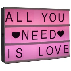 Caja De Luz Con Mensaje A4 30x5x22Cm