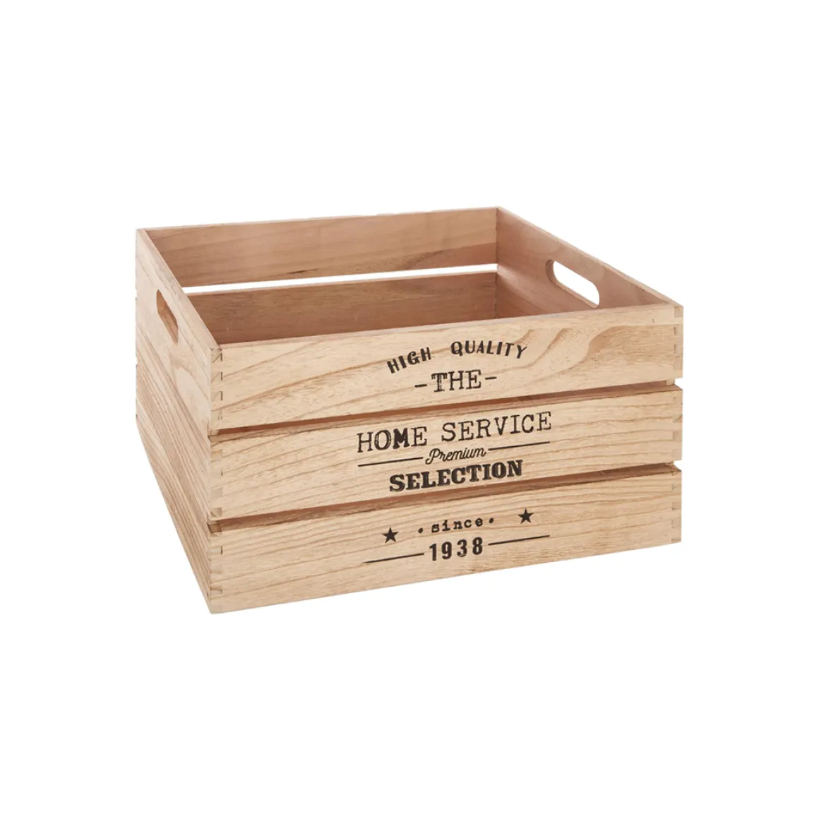 Caja De Madera Factory Natural 28x18x14Cm