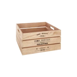 Caja De Madera Factory Natural 25x15x12Cm