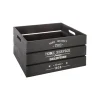 Caja De Madera Factory Negra 31x21x16Cm