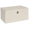 Caja decorativa CARLIE blanca 26x34x54cm