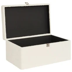 Caja decorativa CARLIE blanca 26x34x54cm