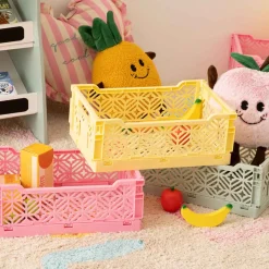 Caja plegable amarilla 30x20x11cm