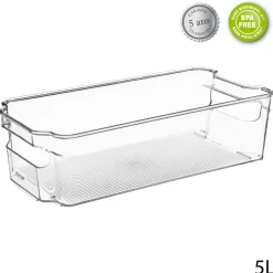 Caja Plást. Almacenaje 5L 8x15.5x31.5Cm