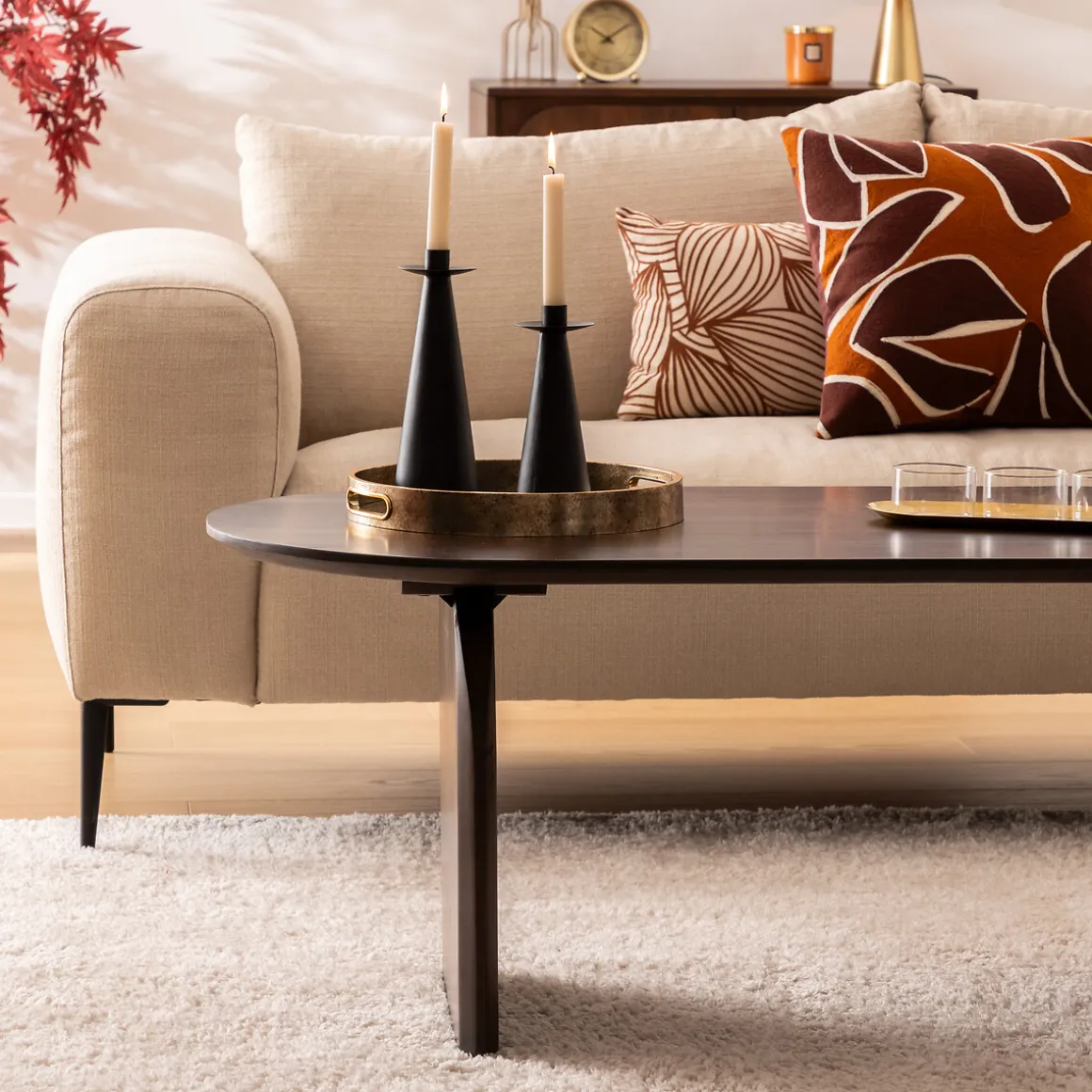 Candelabro de metal 24.5cm