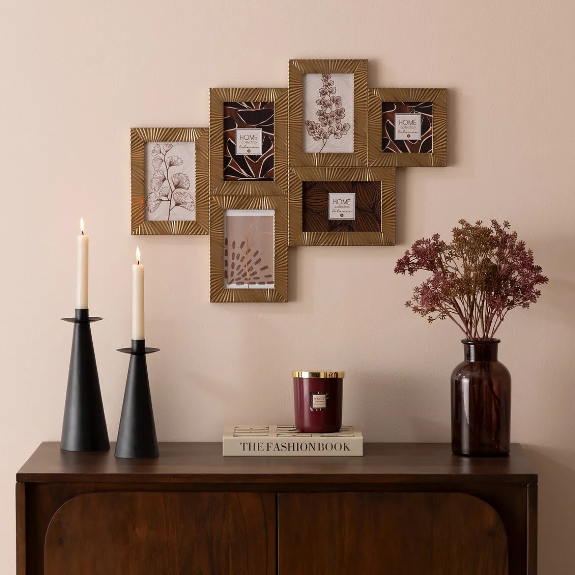 Candelabro de metal 24.5cm