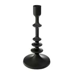 Candelabro De Metal Negro Feel 25.5Cm