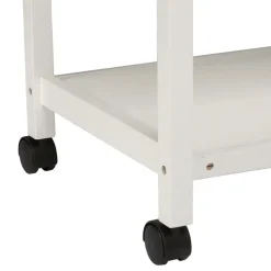 Carrito Auxiliar Blanco Para Cocina Con Division