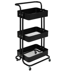 Carrito cocina BLACK EDITION negro de metal