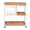 Carrito cocina ILUN beige con 3 baldas