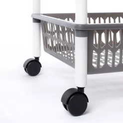 Carrito con 3 cestas gris