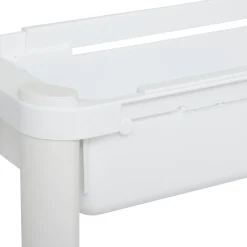 Carrito De Cocina Blanco Extensible Con 4 Cestos
