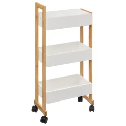 Carrito P/Baño C/3 Baldas 38x20x80Cm