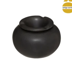 Cenicero Redondo De Cerámica 12.5x8Cm