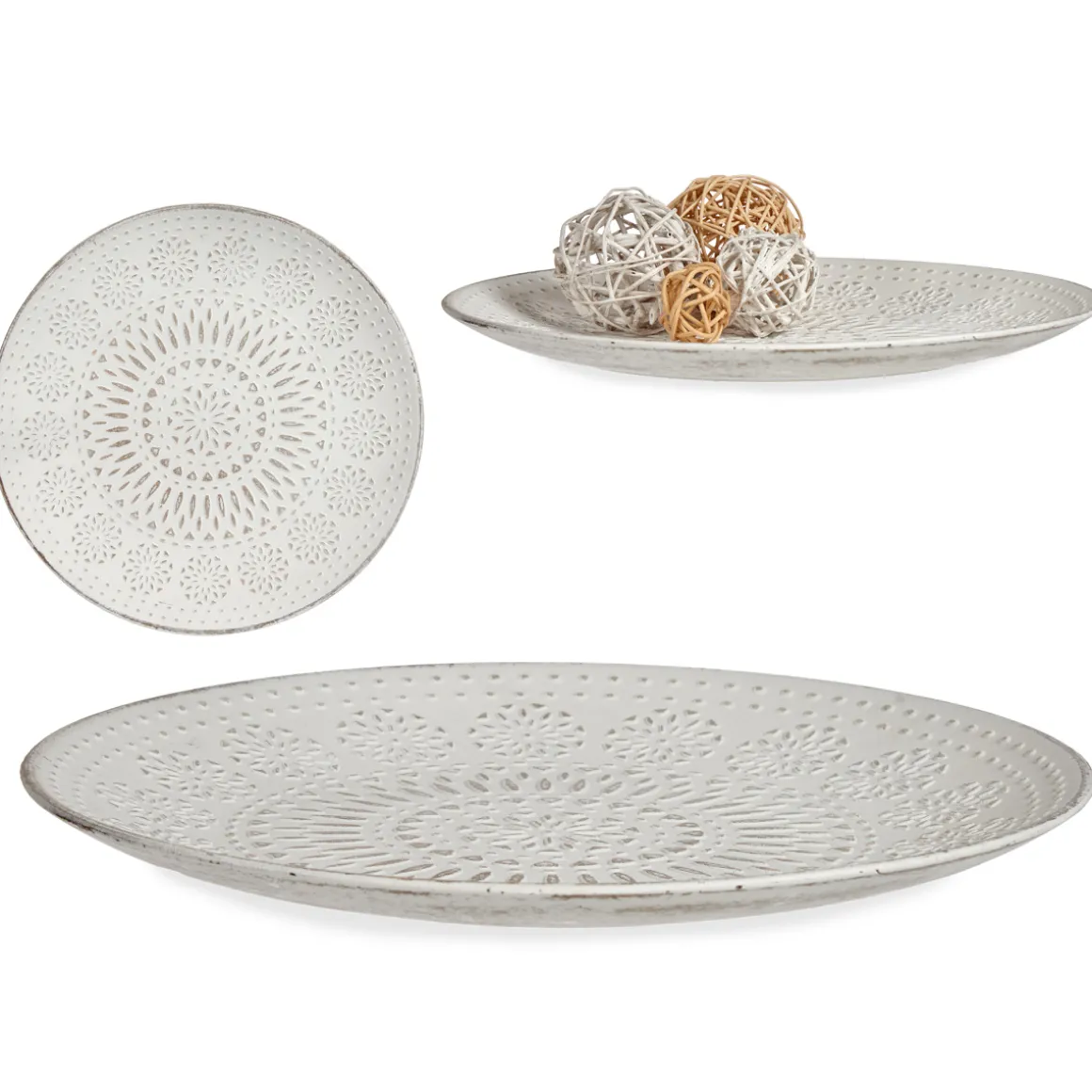 Centro De Mesa De Madera 36.5x20x37Cm