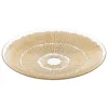 Centro de mesa de vidrio dorado DJINA 40cm