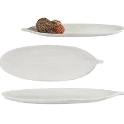 Centro Mesa Hoja De Madera 49.5x18Cm