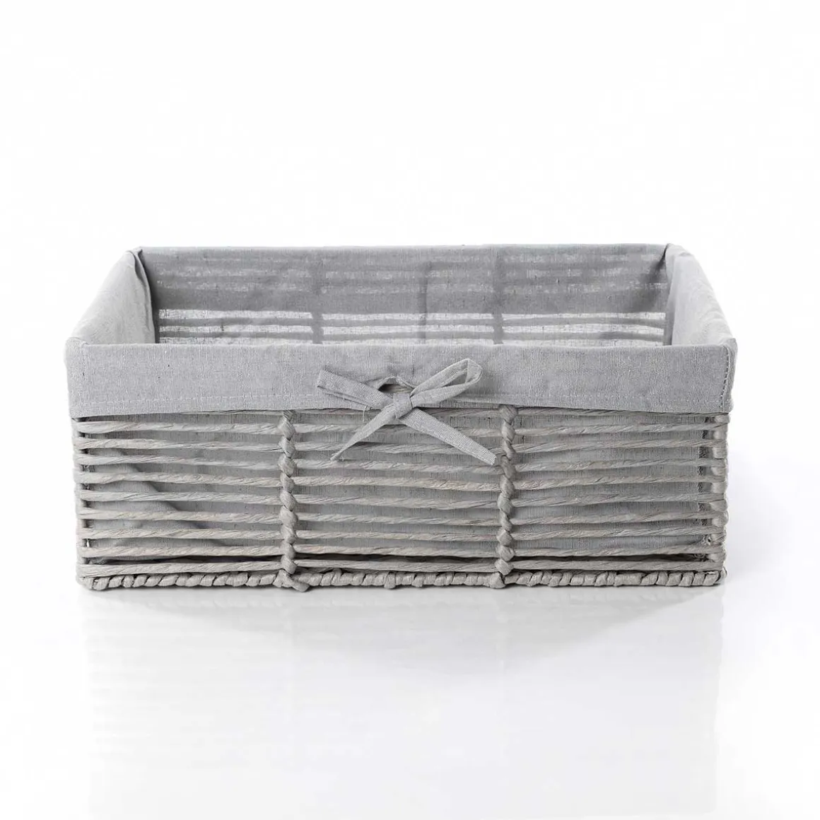 Cesta baño gris 27x39cm