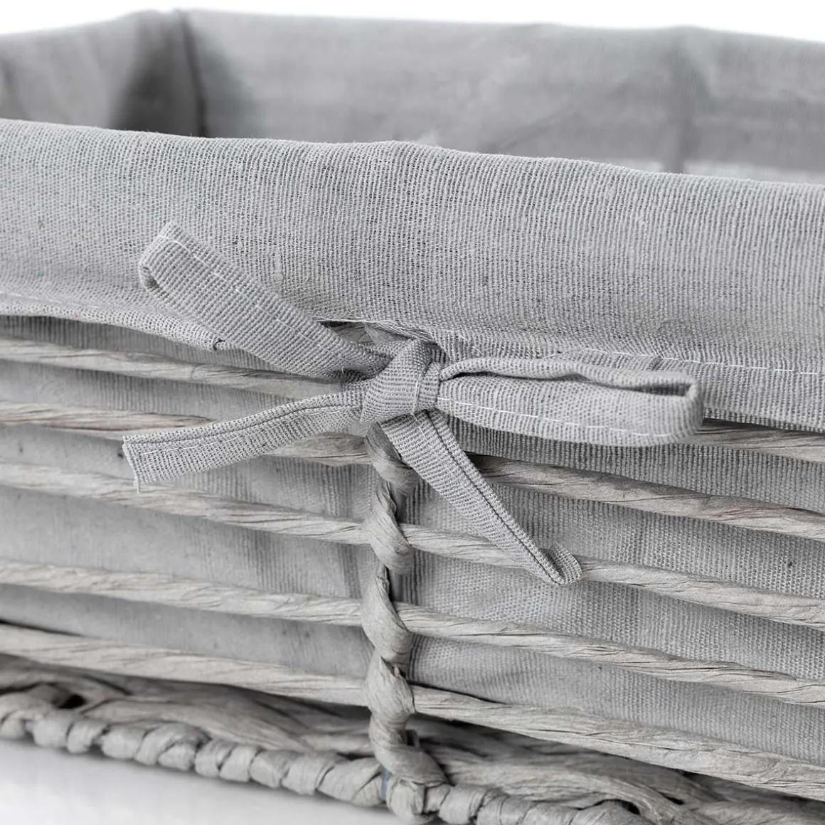 Cesta baño gris 27x39cm