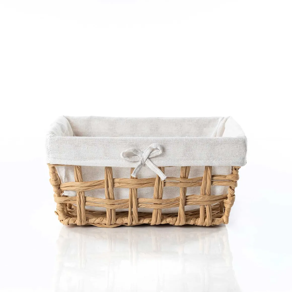 Cesta baño natural y lino 20x28cm