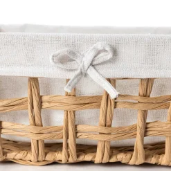 Cesta baño natural y lino 20x28cm